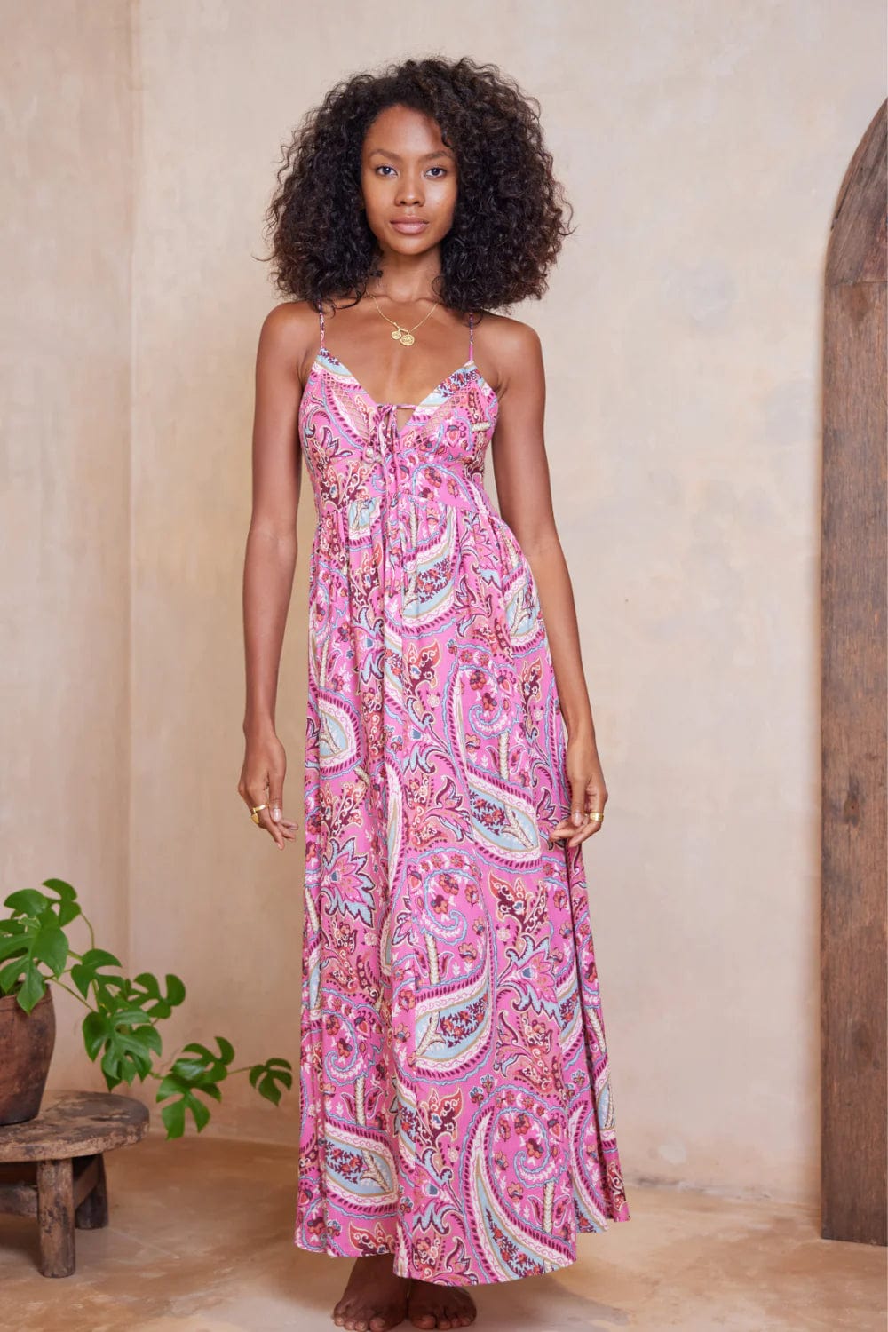 Alexandria Manda Maxi Dress - Raspberry