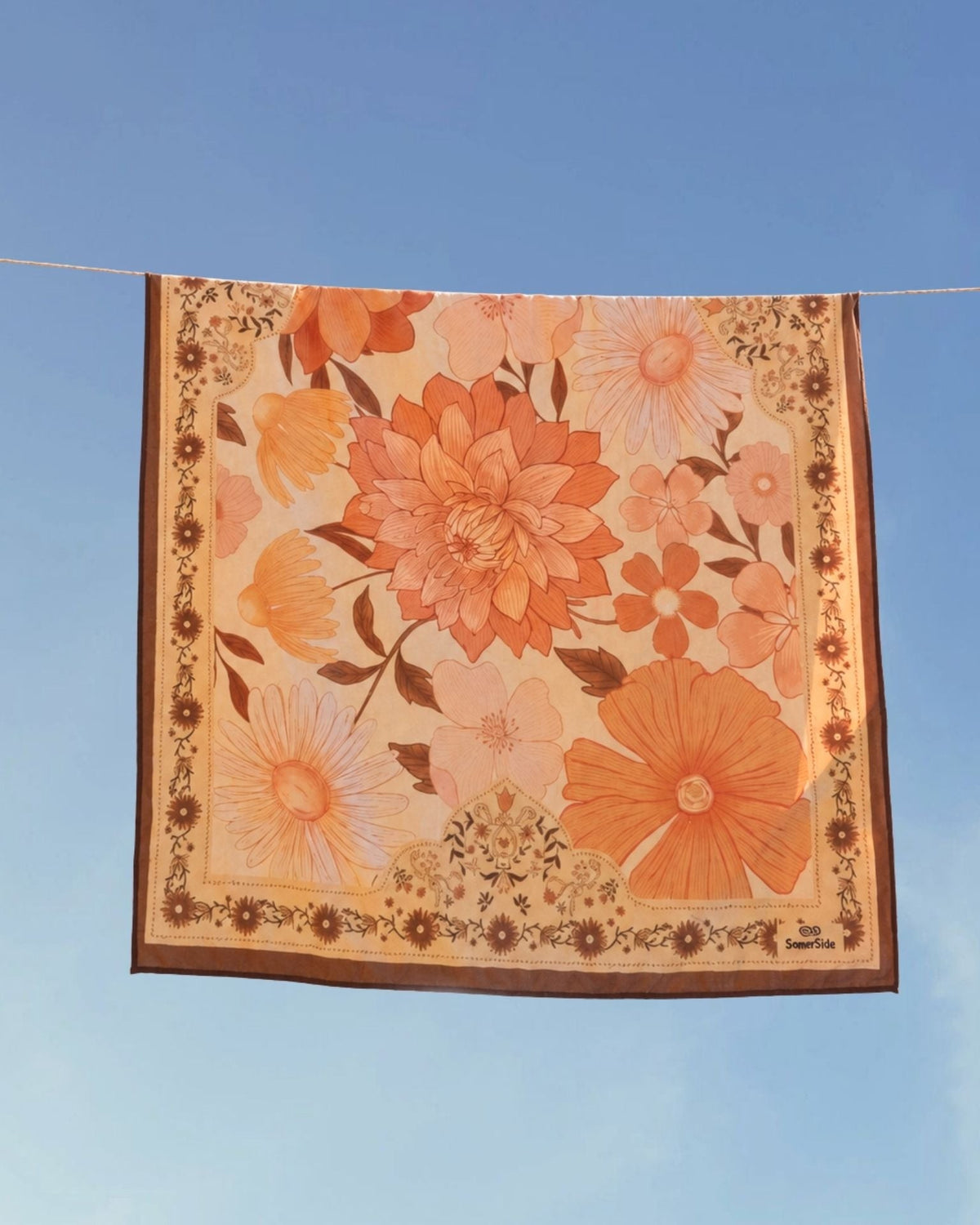 Somerside Summer Muse Sand Free Beach Towel, lifestyle view