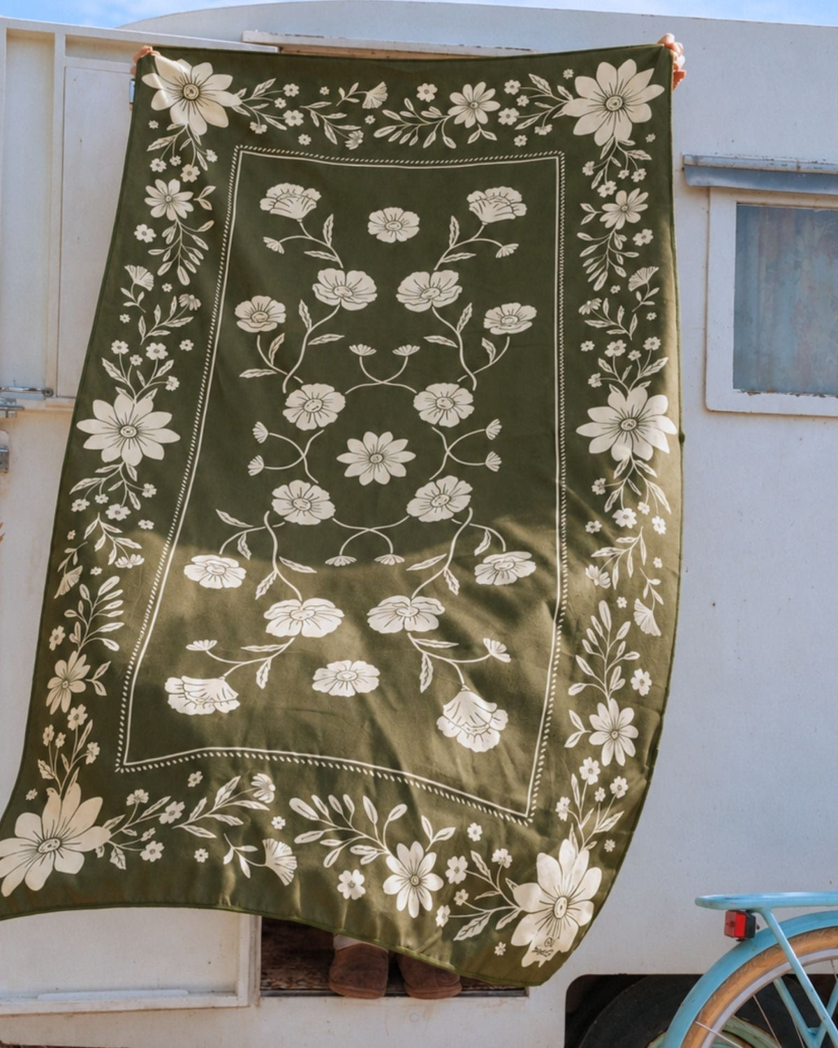 Somerside Eden Sand Free Beach Towel, lifestyle view