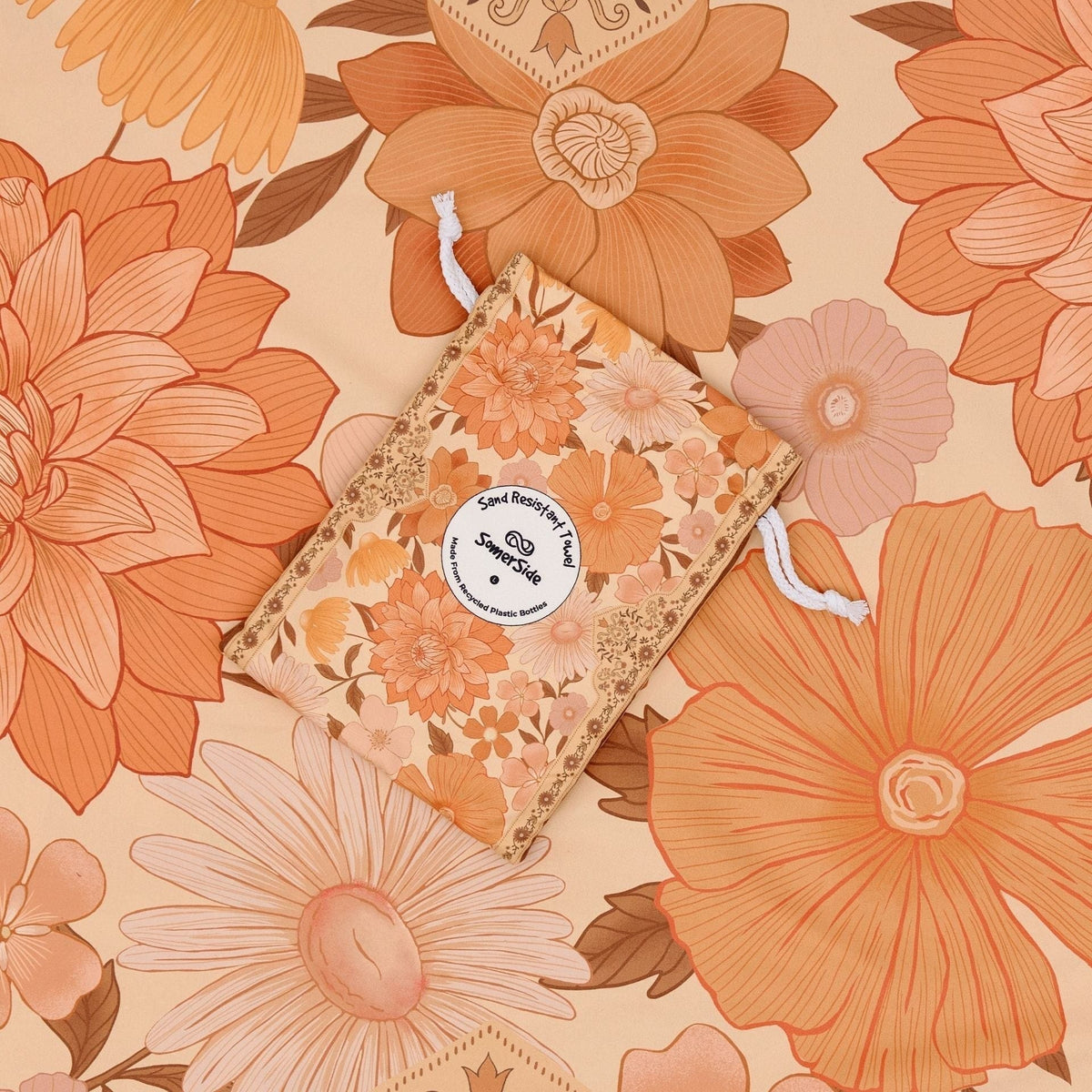 Somerside Summer Muse Sand Free Beach Towel, detail view