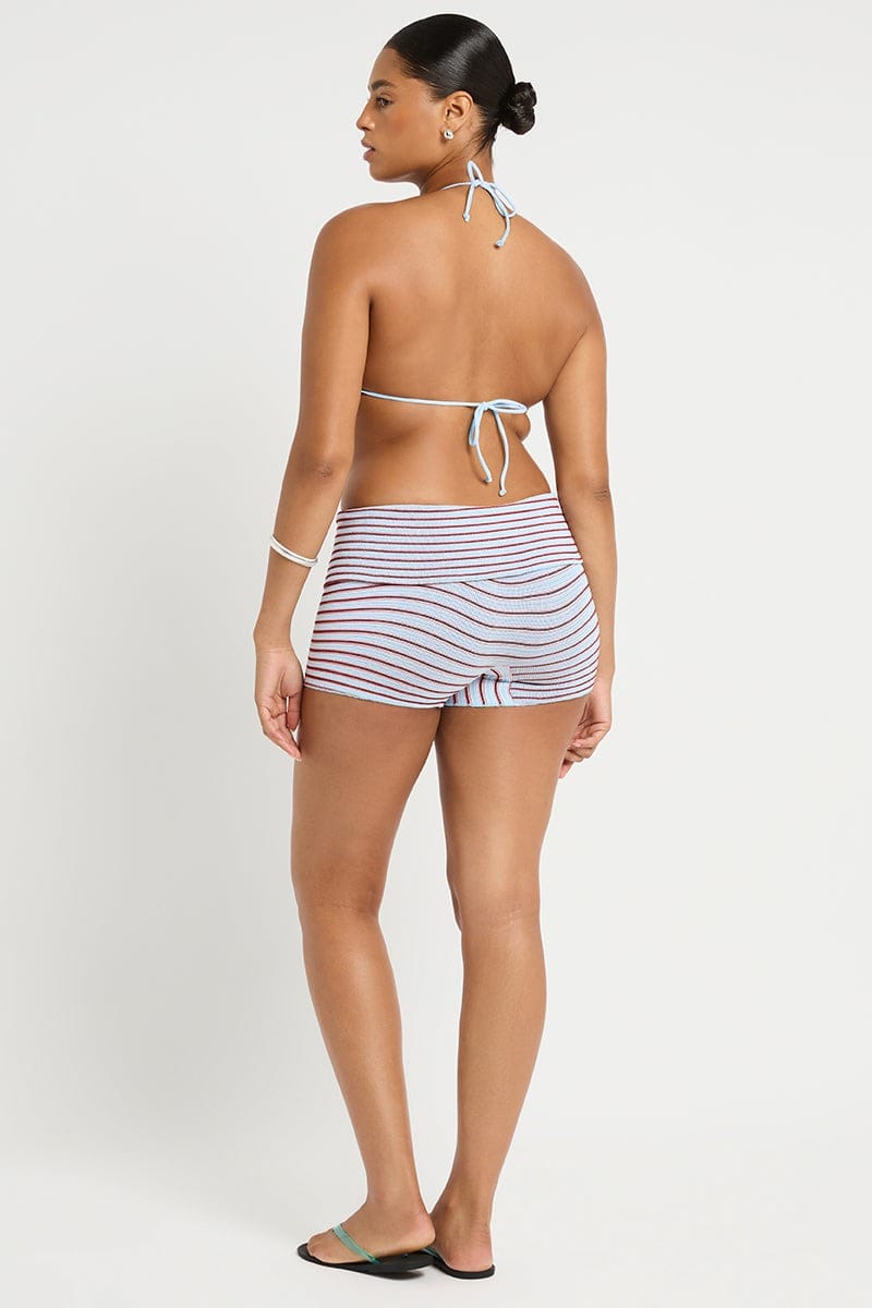 Bond Eye Beaded Astrid Crop in Volley, alternate model back view