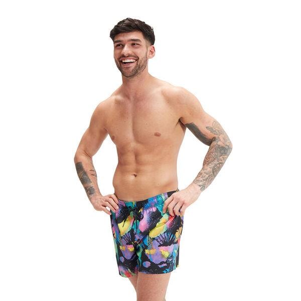 Mens Print Redondo Edge Volley 14 inch - Speedo - Splash Swimwear  - mens, mens shorts, mens speedo, mens swimwear, Sept23, speedo mens - Splash Swimwear 