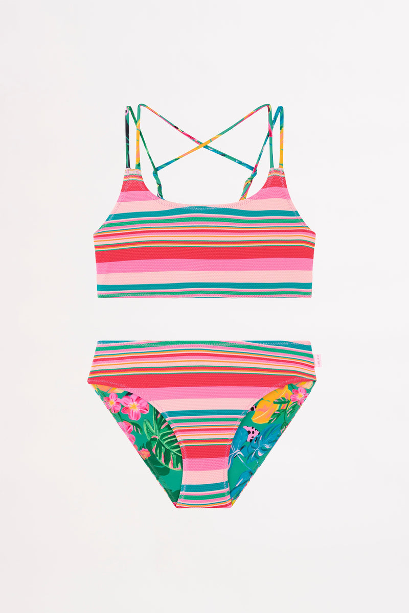 Amazon Reversible Bikini - Green - Seafolly Girls - Splash Swimwear  - Girls 8-14, girls 8-16, Girls bikini, new arrivals, new kids, new swim, Seafolly Girls, Sept23, Swim girls - Splash Swimwear 