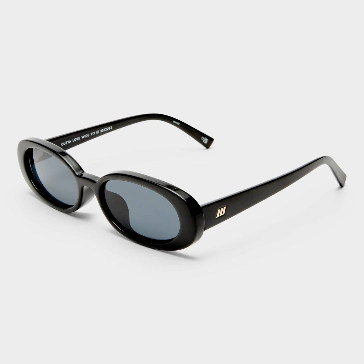 Le Specs Outta Love + sunglasses in Black