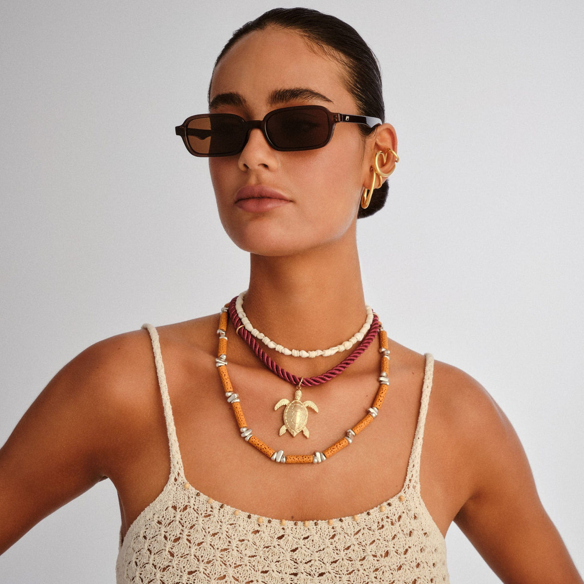 Le Specs Pilferer sunglasses in Cocoa