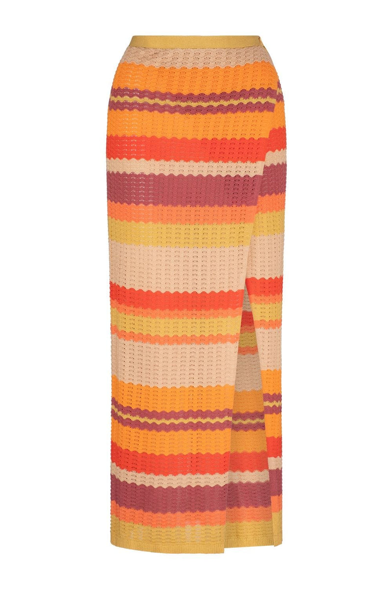 Leilani Mila Midi Skirt - Sunset Stripe - Tigerlily - Splash Swimwear  - Sept23, skirt, Tigerlily - Splash Swimwear 