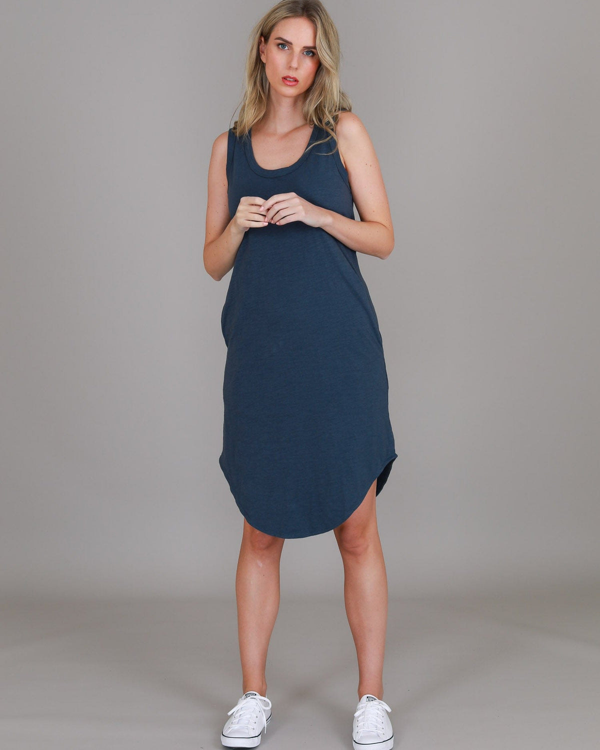 3rd Story 3rd Story Bailey Tank Dress - Indigo 3rd Story Bailey Tank Dress - Indigo Splash Swimwear Dress