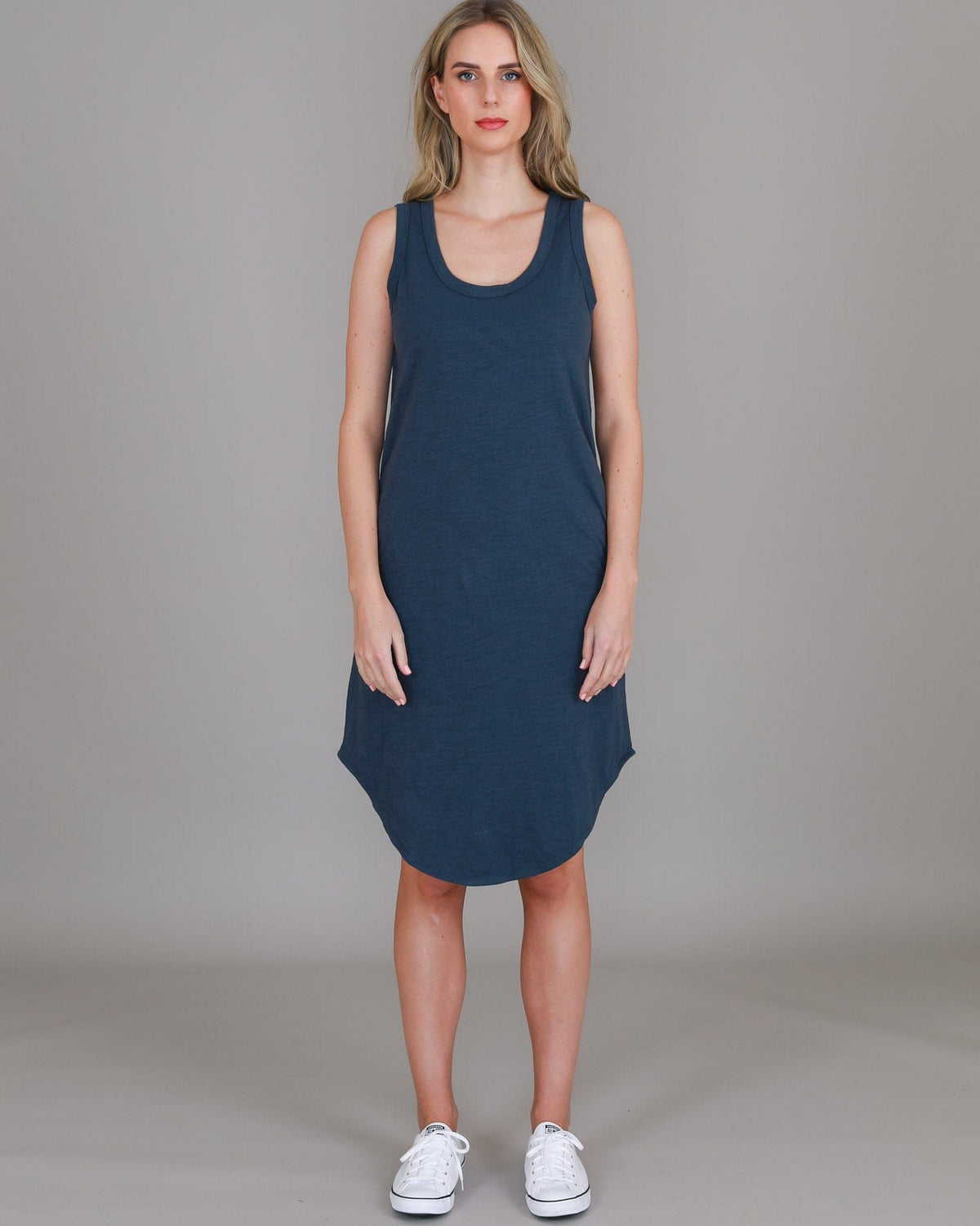 3rd Story 3rd Story Bailey Tank Dress - Indigo 3rd Story Bailey Tank Dress - Indigo Splash Swimwear Dress