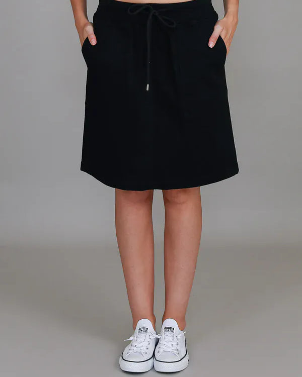 3rd Story 3rd Story Pisces Drawstring Chino Skirt 2038 3rd Story Pisces Drawstring Chino Skirt Splash Swimwear Skirt Black / XS