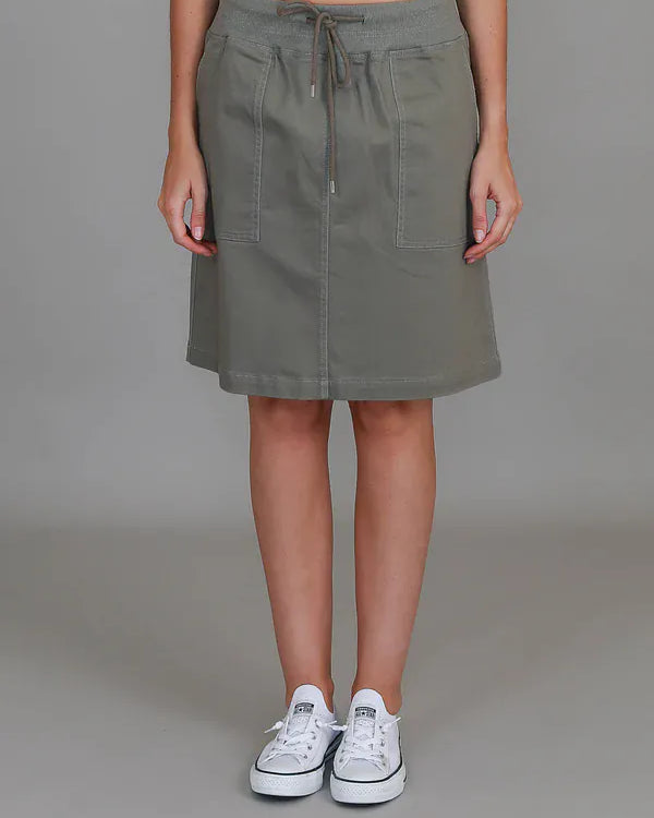 3rd Story 3rd Story Pisces Drawstring Chino Skirt 2038 3rd Story Pisces Drawstring Chino Skirt Splash Swimwear Skirt Khaki / XS