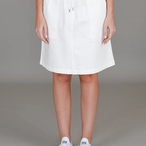 3rd Story 3rd Story Pisces Drawstring Chino Skirt 2038 3rd Story Pisces Drawstring Chino Skirt Splash Swimwear Skirt White / XS