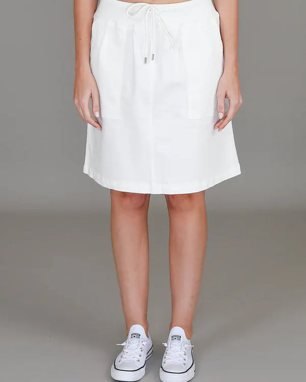 3rd Story 3rd Story Pisces Drawstring Chino Skirt 2038 3rd Story Pisces Drawstring Chino Skirt Splash Swimwear Skirt White / XS