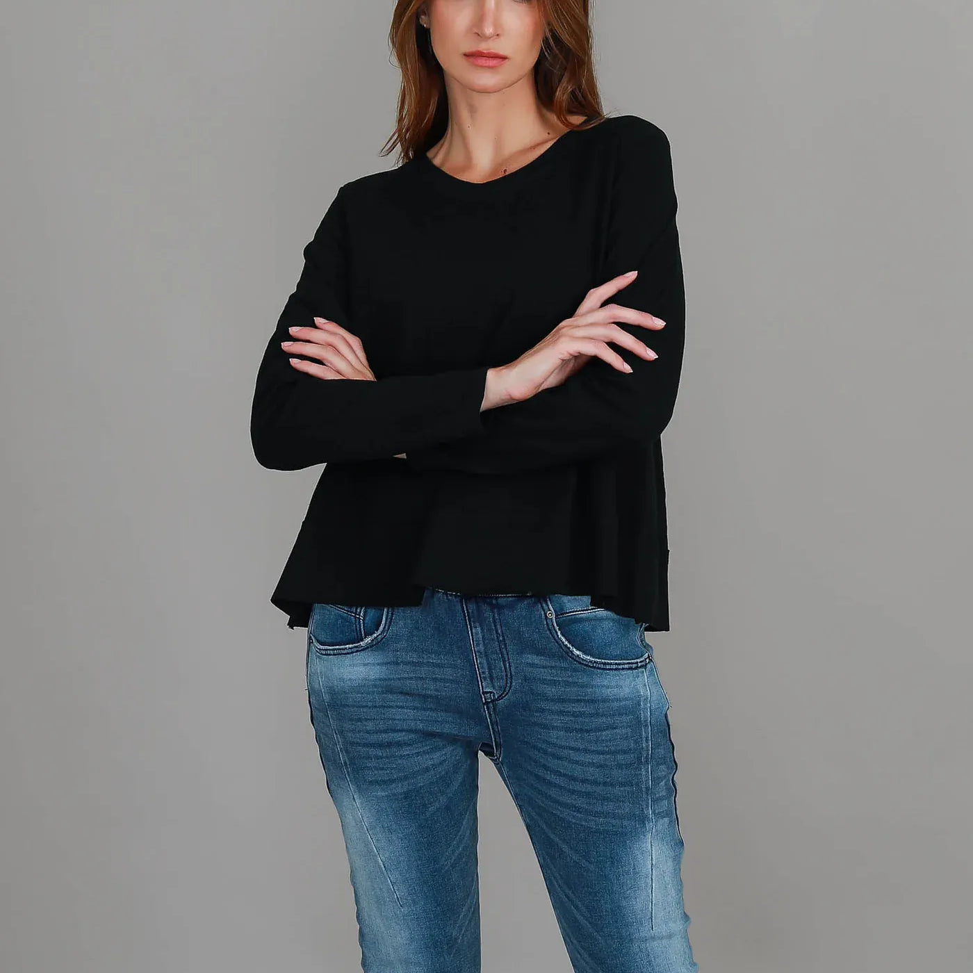 3rd Story 3rd Story Sonya Long Sleeve T - Shirt 2055 3rd Story Sonya Long Sleeve T - Shirt Splash Swimwear T-shirt Black / S