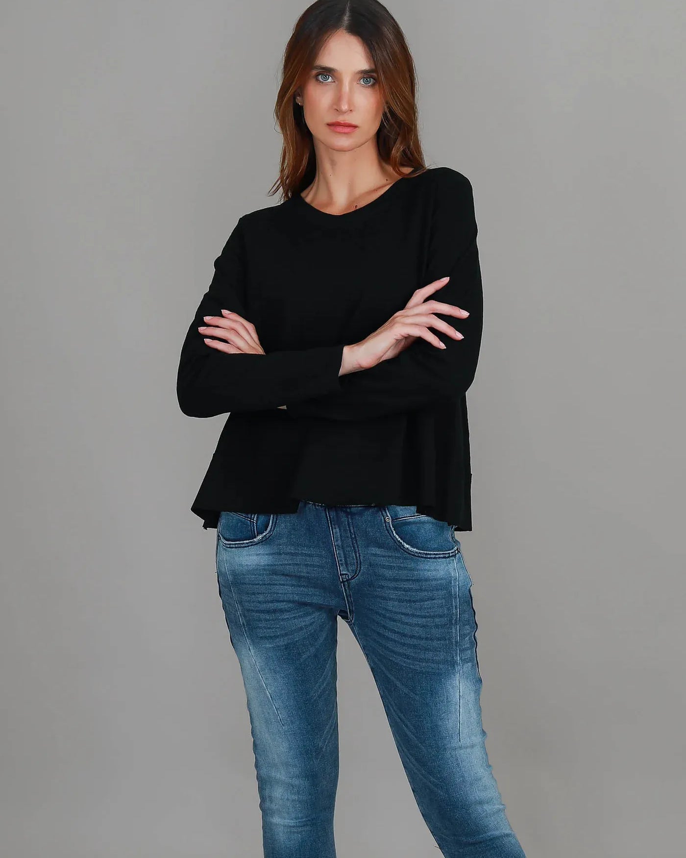 3rd Story 3rd Story Sonya Long Sleeve T - Shirt 2055 3rd Story Sonya Long Sleeve T - Shirt Splash Swimwear T-shirt Black / S