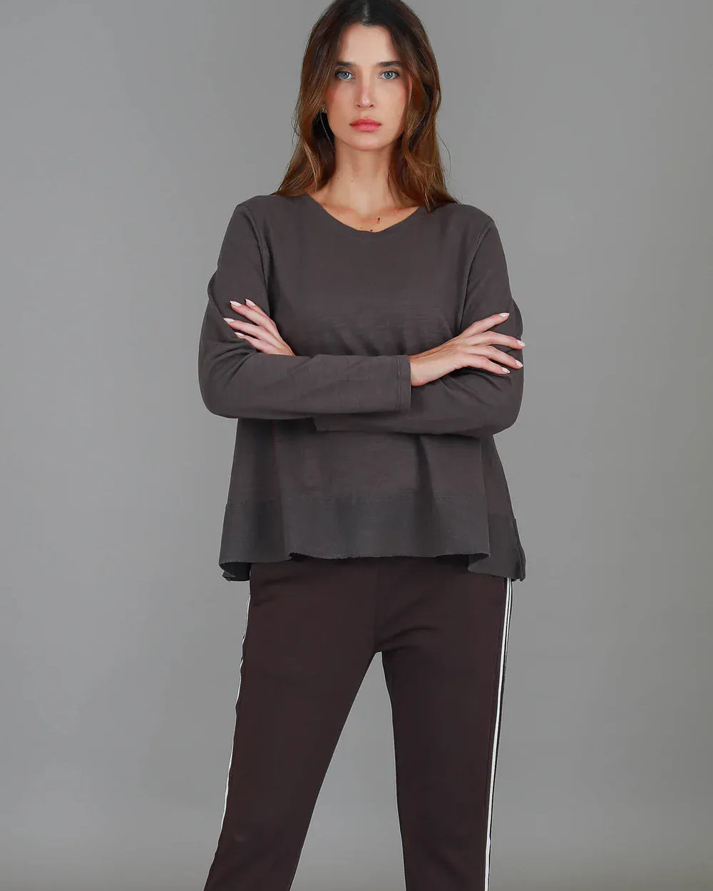 3rd Story 3rd Story Sonya Long Sleeve T - Shirt 2055 3rd Story Sonya Long Sleeve T - Shirt Splash Swimwear T-shirt Espresso / S