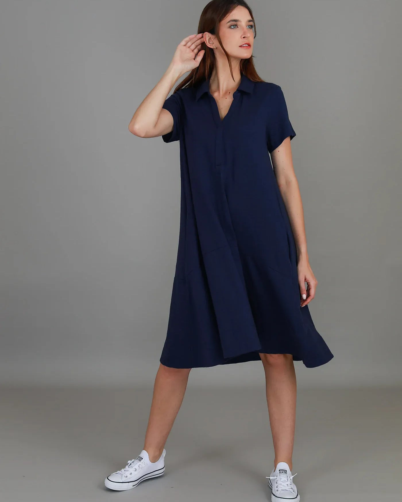 3rd Story 3rd Story Tibby Polo Short Sleeve Dress 3rd Story Tibby Polo Short Sleeve Dress Splash Swimwear Dress