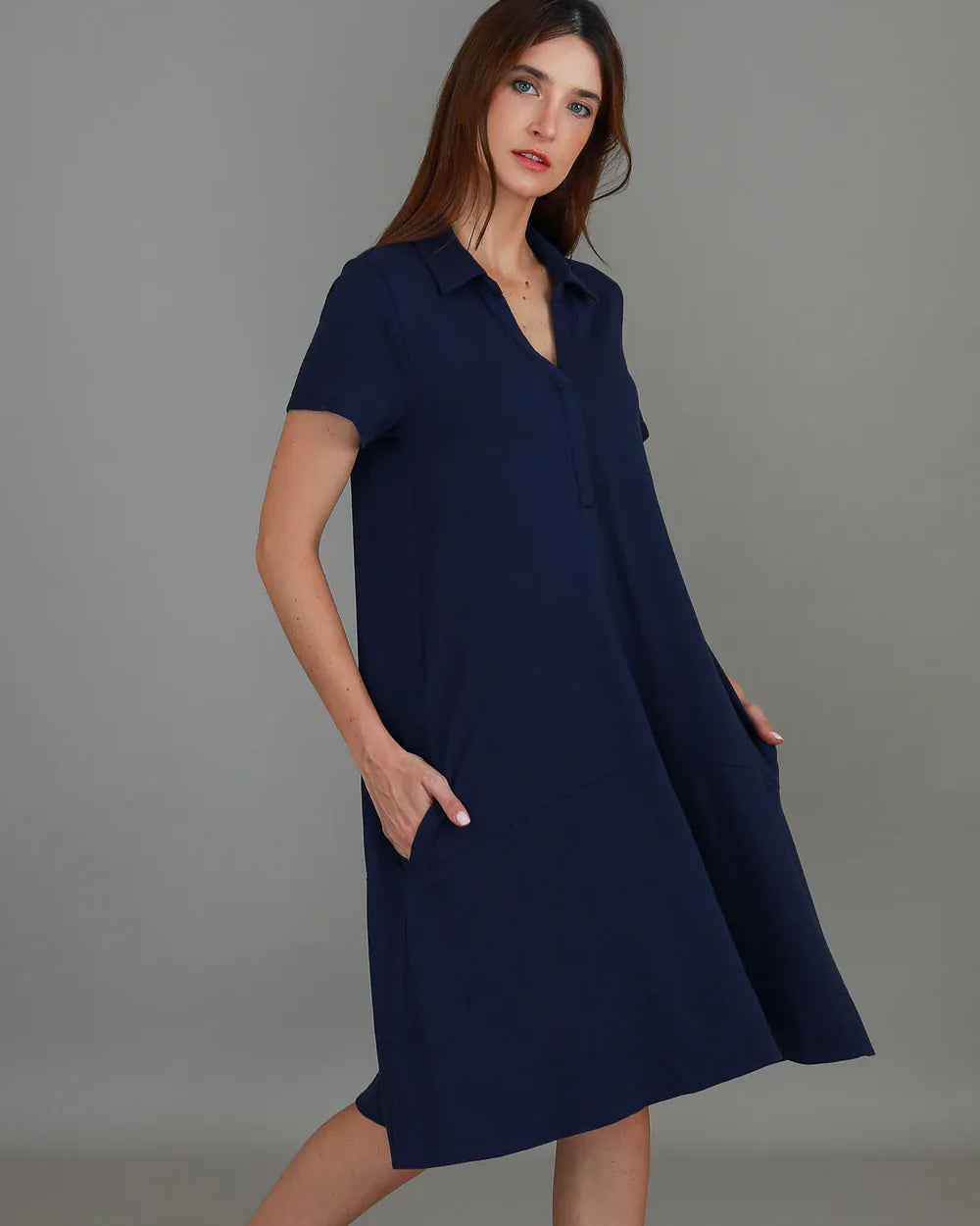 3rd Story 3rd Story Tibby Polo Short Sleeve Dress 3rd Story Tibby Polo Short Sleeve Dress Splash Swimwear Dress