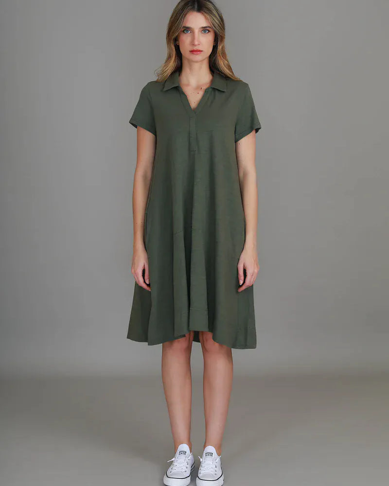 3rd Story 3rd Story Tibby Polo Short Sleeve Dress 3rd Story Tibby Polo Short Sleeve Dress Splash Swimwear Dress