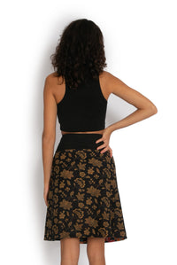 New Energy Reversible Skirt  - Navy Tropics / Indo Black - OM Designs - Splash Swimwear  - June23, new arrivals, new womens, OM Designs, skirts - Splash Swimwear 