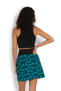 New Energy Reversible Skirt  - Coral Garden / Dragonfly Blue - OM Designs - Splash Swimwear  - June23, new arrivals, new womens, OM Designs, skirts - Splash Swimwear 