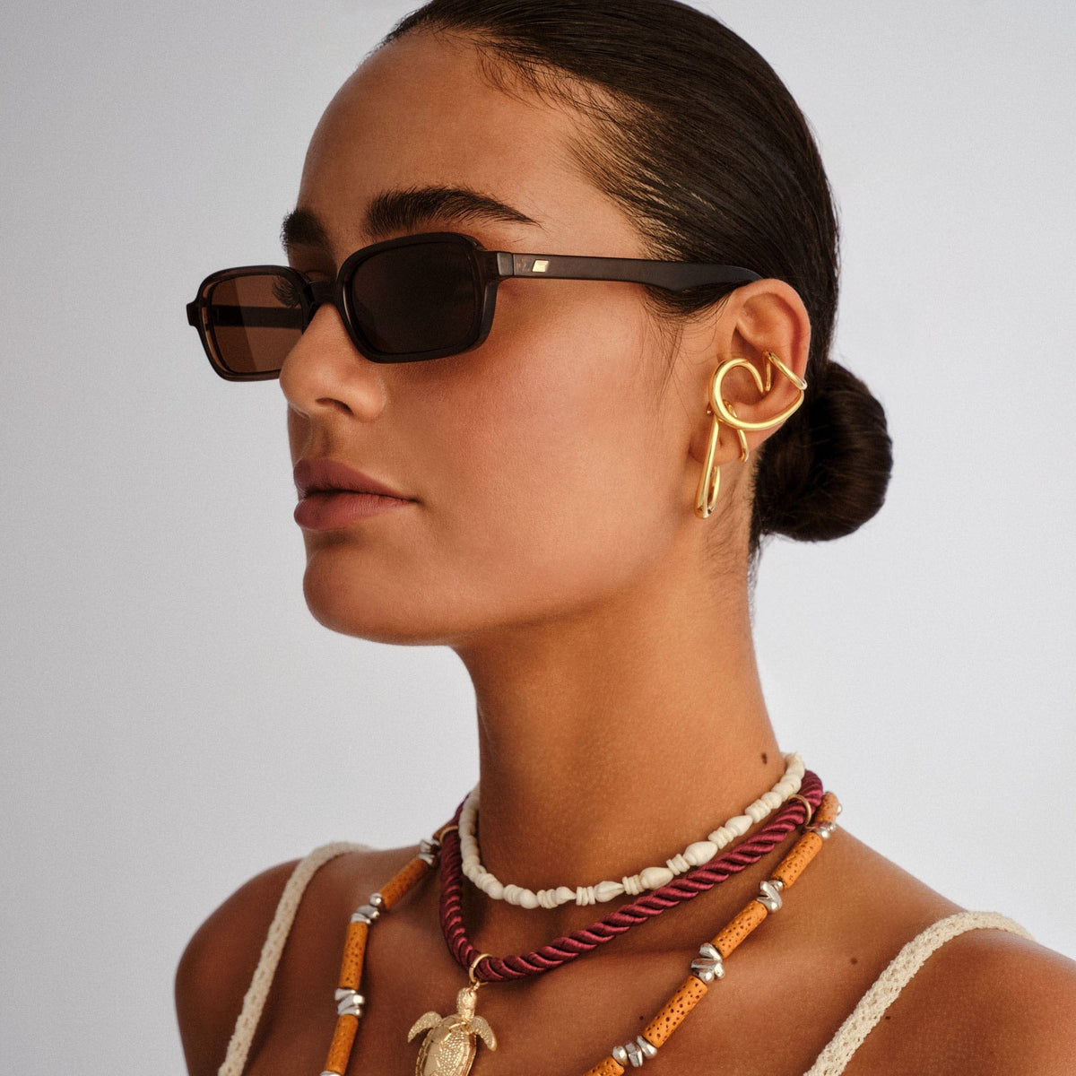 Le Specs Pilferer sunglasses in Cocoa