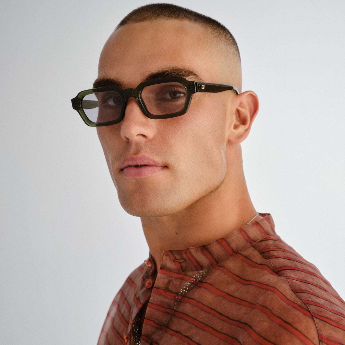 Le Specs Tension + sunglasses in Khaki