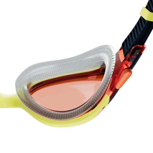 Biofuse 2.0 Goggles - True Navy/Hyper/Orange - Speedo - Splash Swimwear  - accessories, goggles, Jul23, new accessories, speedo, speedo accessories - Splash Swimwear 