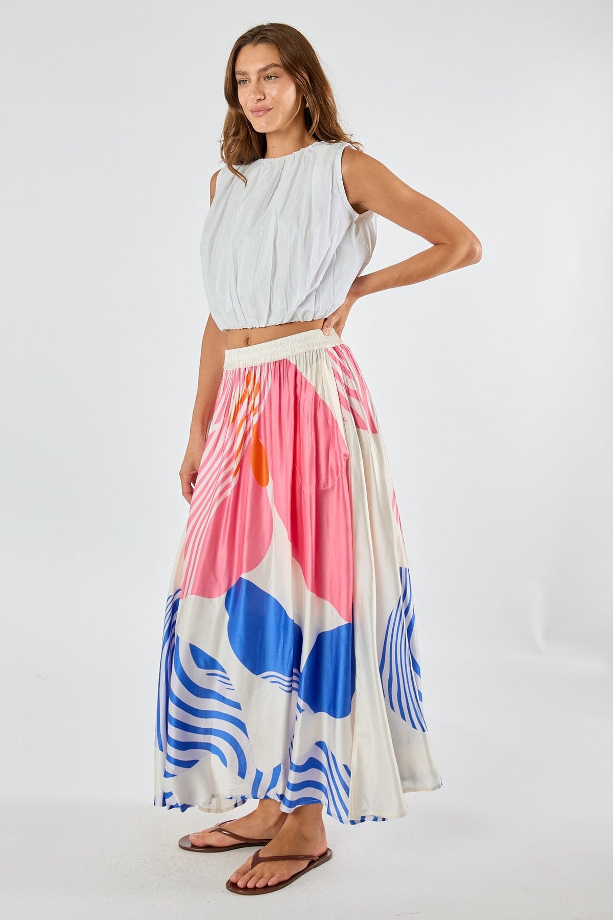 Itami Papillon Skirt - White