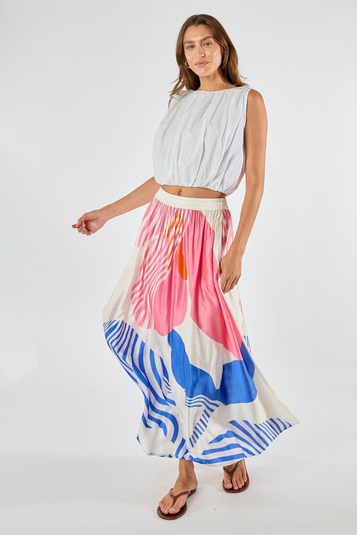 Itami Papillon Skirt - White