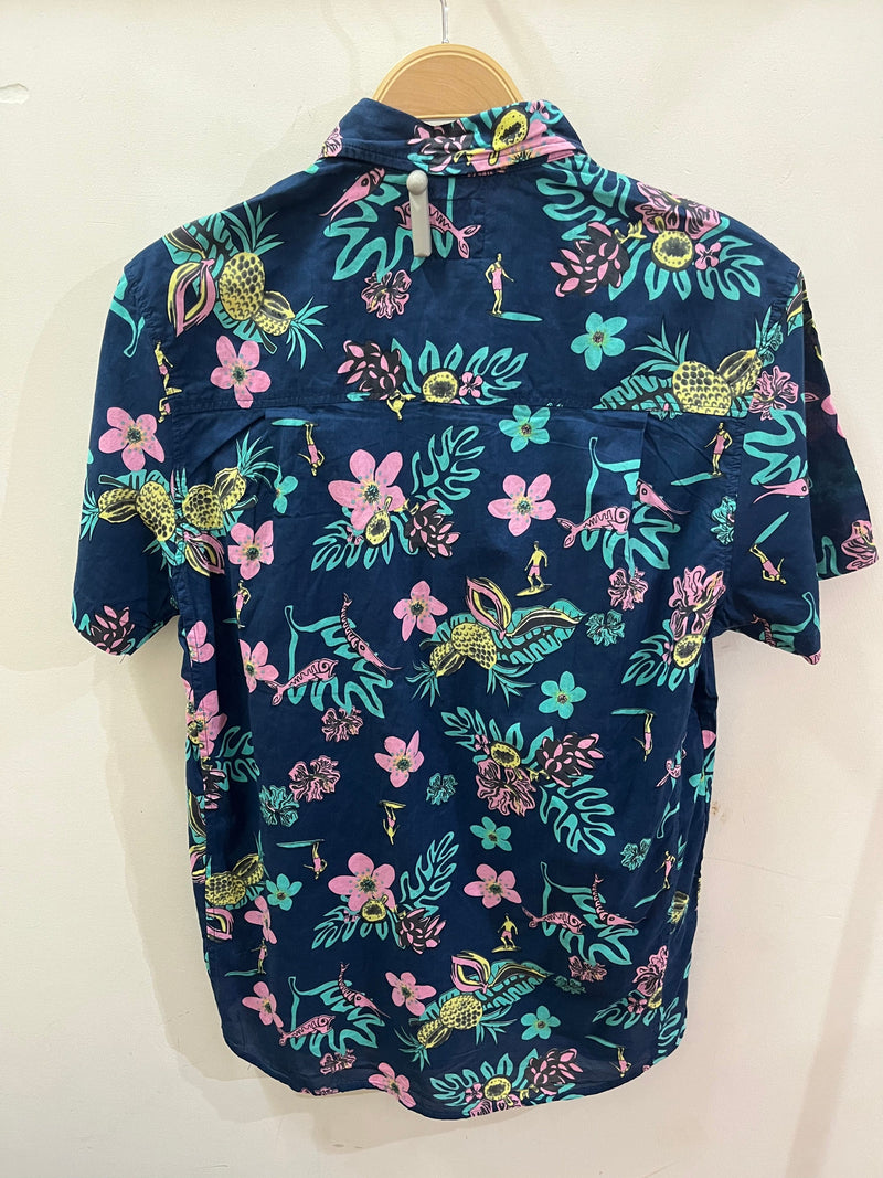 Surfer Fruit Straight Shirt - Navy - Green Rock - Splash Swimwear  - Dec23, green rock, mens shirts - Splash Swimwear 