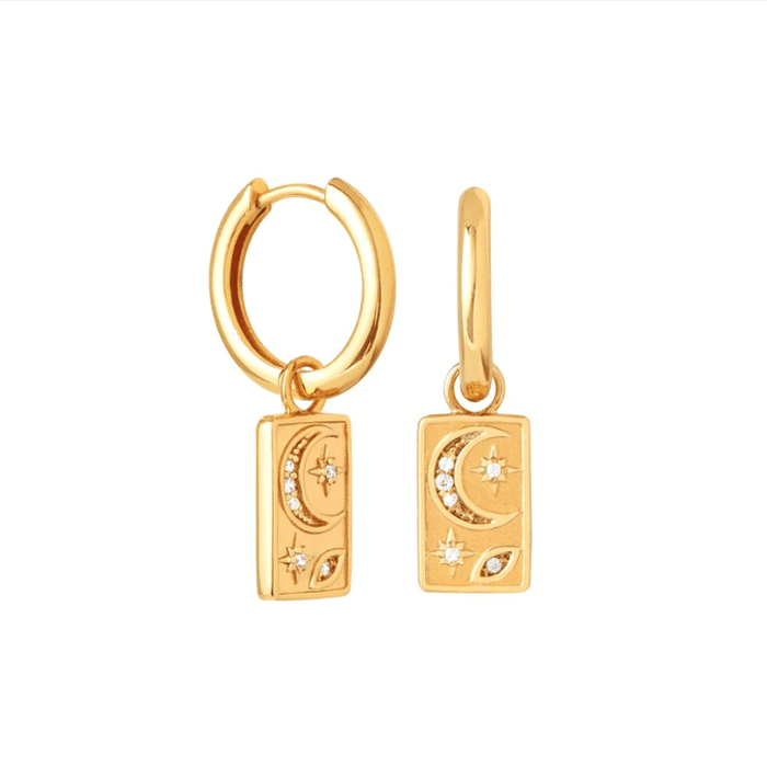 Moonshine Earrings - Gold - Jewel Citizen - Splash Swimwear  - earrings, Jewel Citizen, jewellery, May23, new accessories - Splash Swimwear 