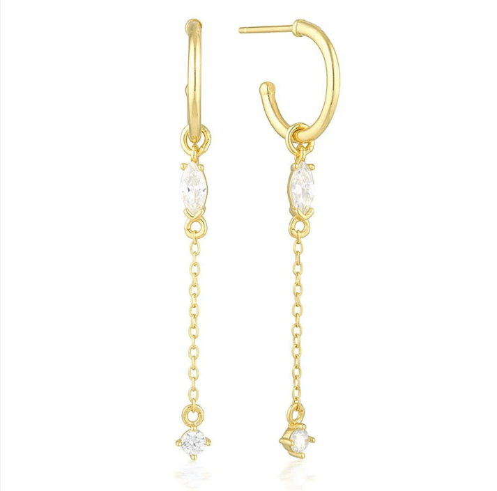 Priscilla Earrings - Gold - Jewel Citizen - Splash Swimwear  - earrings, Jewel Citizen, jewellery, May23, new accessories - Splash Swimwear 
