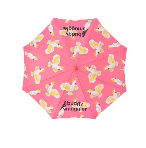Beach Umbrella Cockatoo Print - Budgy Smuggler - Splash Swimwear  - Beach Accessories, Budgy Smuggler, Oct23 - Splash Swimwear 