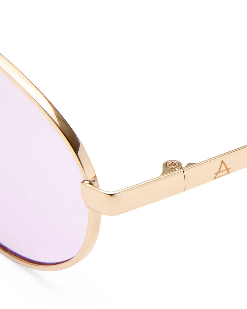 Aire AIRE Ephermeris Sunnies - Gold Lilac Tint AIR2612333 Le Specs Whirlpool Sunnies - Chocolate Splash Swimwear Sunnies 9324976442505