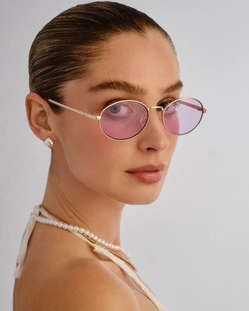 Aire AIRE Ephermeris Sunnies - Gold Lilac Tint AIR2612333 Le Specs Whirlpool Sunnies - Chocolate Splash Swimwear Sunnies 9324976442505