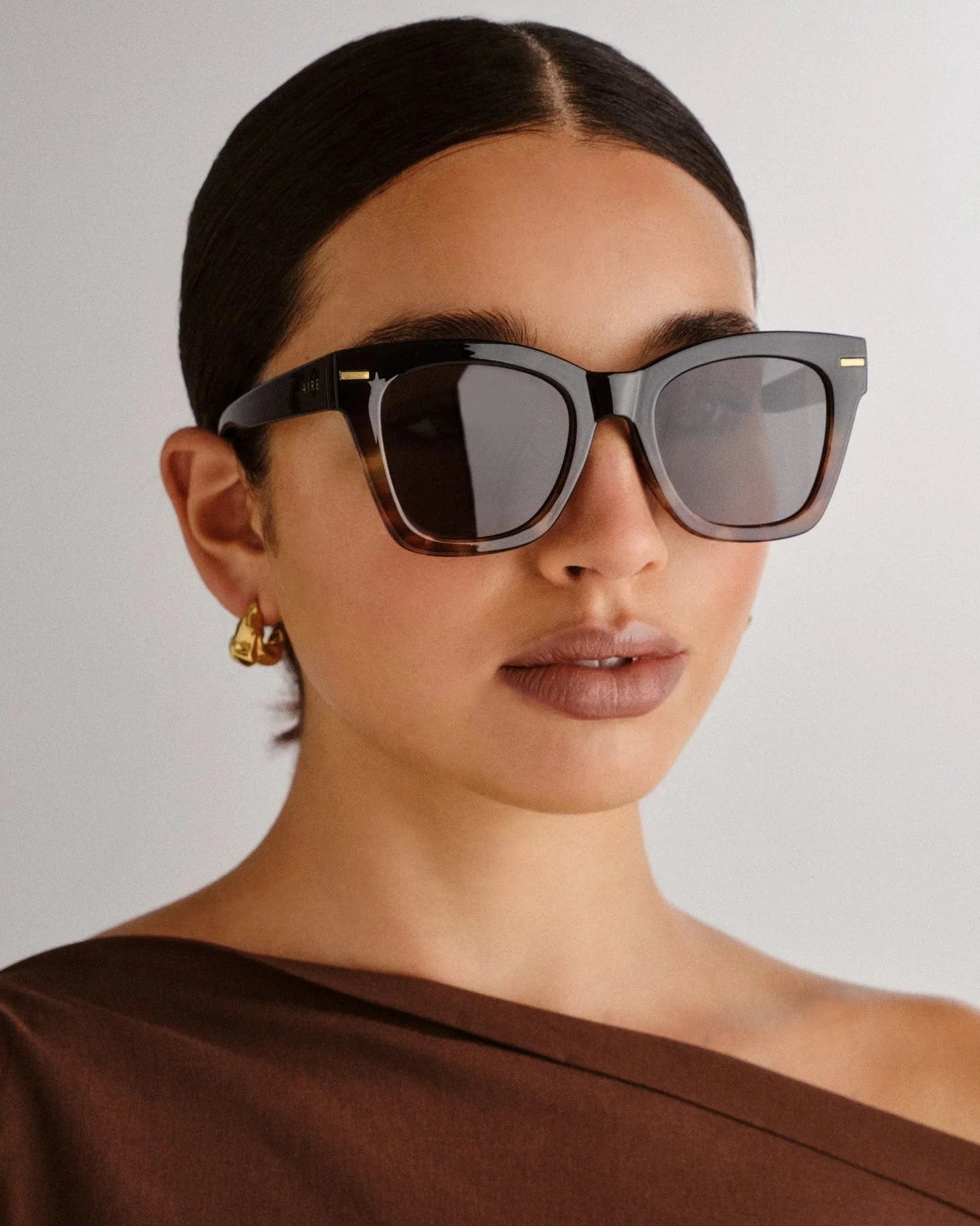 Aire Intergalactic Sunnies - Black Tort Spice AIR2542241 AIRE Persei Sunnies - Dark Tort Polarised Splash Swimwear Sunglasses 9324976431233