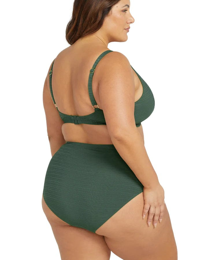 Artesands Aria Renoir High Waist Bikini Bottom - Olive Artesands Aria Renoir High Waist Bikini Bottom - Olive Splash Swimwear Bikini Bottoms
