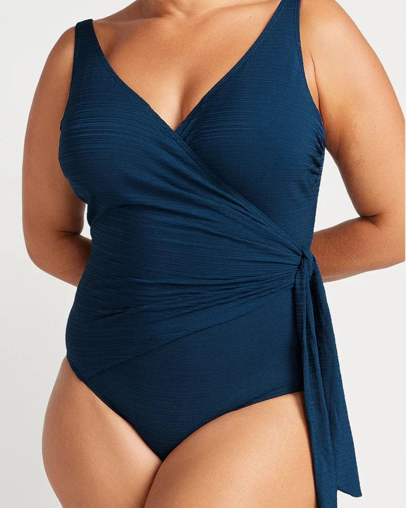 Artesands Artesand Aria Hayes D/DD Underwire One Piece - Navy Artesand Aria Hayes D/DD Underwire One Piece - Navy Splash Swimwear Bikini Bottoms