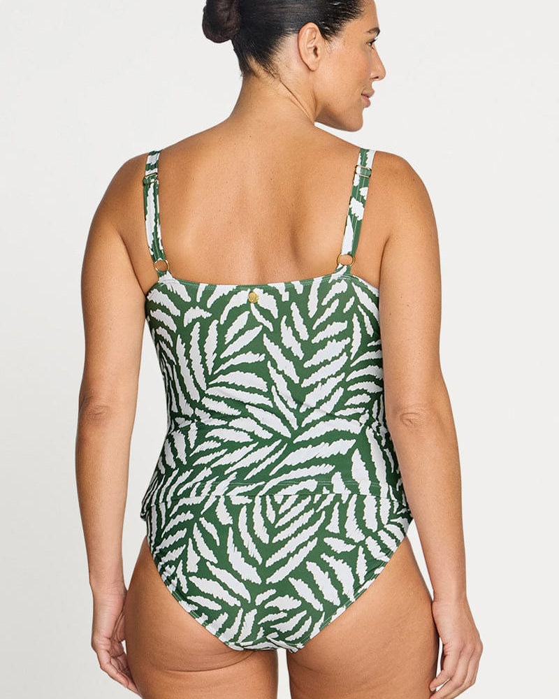 Artesands Artesands Alabastron Cezanne D/DD Underwire Tankini Top - Olive Artesands Alabastron Cezanne D/DD Underwire Tankini Top Olive Splash Swimwear Tankini Tops
