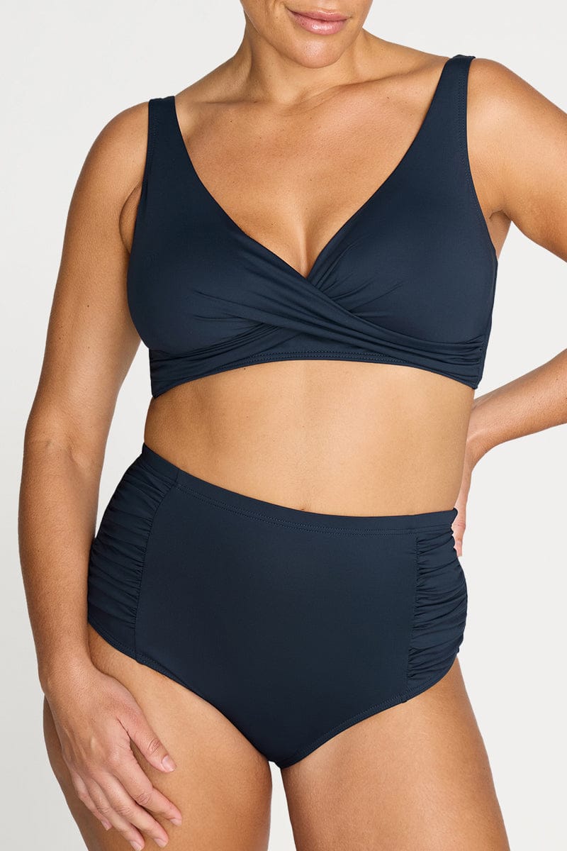 Artesands Artesands Hues Rouched Side High Waist Pant Artesands Hues Rouched Side High Waist Pant | Australia Splash Swimwear Bikini Bottoms