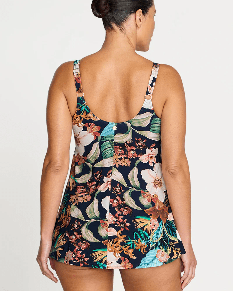 Artesands Artesands Into The Saltu Delacroix Cross Over Swimdress -Navy Artesands Into The Saltu Delacroix Cross Over Swimdress -Navy Splash Swimwear