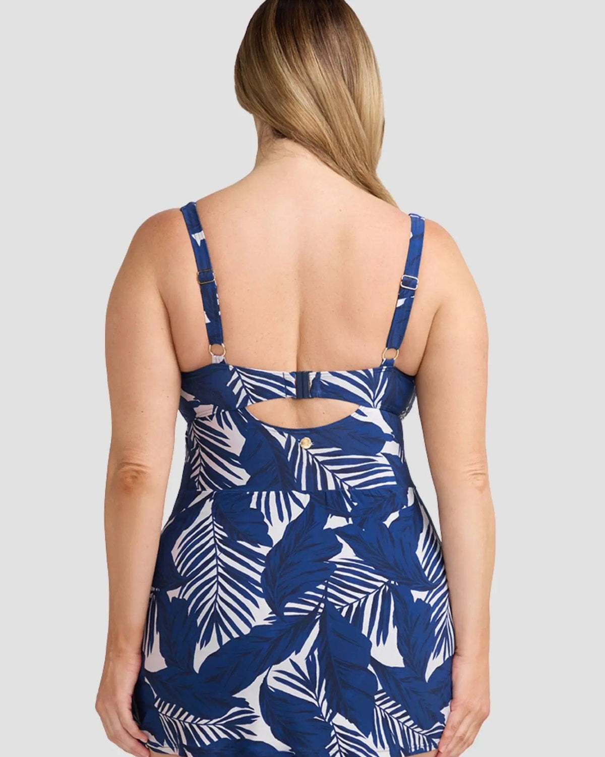 Artesands Artesands Lanthera Corbet Square Neck DD/E Underwire Swimdress - Navy Peony Artesands Lanthera Corbet Square Neck DD/E Underwire Swimdress - Navy Peony Splash Swimwear Swim Dress
