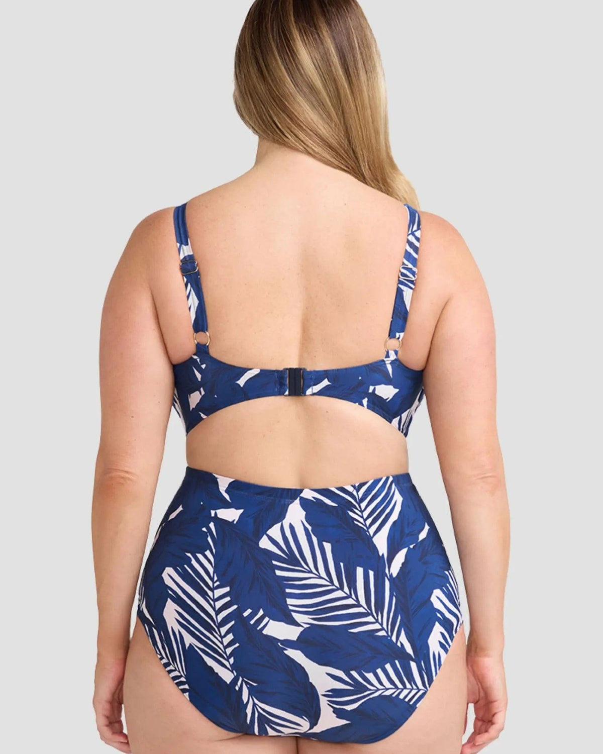 Artesands Artesands Lanthera Raphael High Waist Ruched Swim Pant - Navy Peony Artesands Lanthera Raphael High Waist Ruched Swim Pant - Navy Peony Splash Swimwear Bikini Bottoms