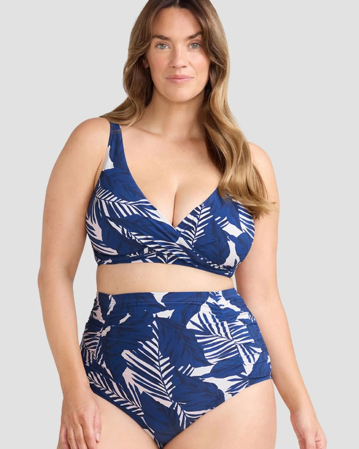 Artesands Artesands Lanthera Raphael High Waist Ruched Swim Pant - Navy Peony AT4811LH Artesands Lanthera Raphael High Waist Ruched Swim Pant - Navy Peony Splash Swimwear Bikini Bottoms AU14/US10 9347760795991