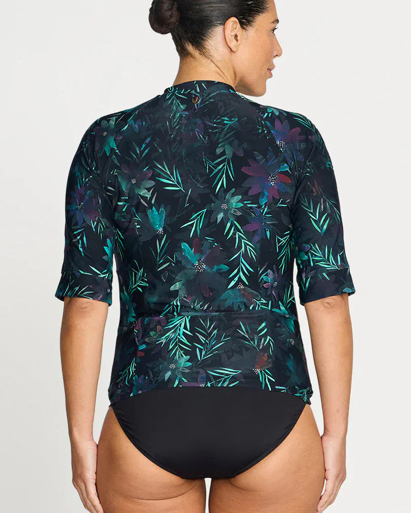 Artesands Artesands Lunafleur Surat Sunsafe Top Mid Sleeve - Navy Artesands Lunafleur Surat Sunsafe Top Mid Sleeve - Navy Splash Swimwear Rashies & Sunsuits