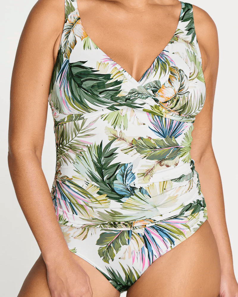 Artesands Artesands Lushara Delacroix Cross Over One Piece - White Artesands Lushara Delacroix Cross Over One Piece - White Splash Swimwear