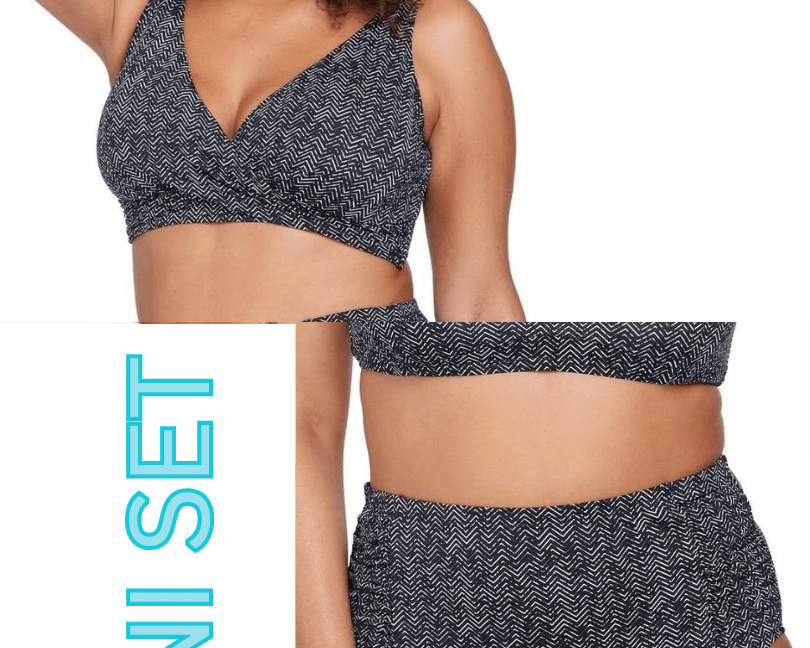 Artesands Artesands Zig Zag Delacroix Bikini Top & Ruched Side High Waist Pant Bikini Set Artesands Zig Zag Delacroix Bikini Top & Ruched Side High Waist Pant Bikini Set Splash Swimwear Bikini Set 16 / Black 1000026265