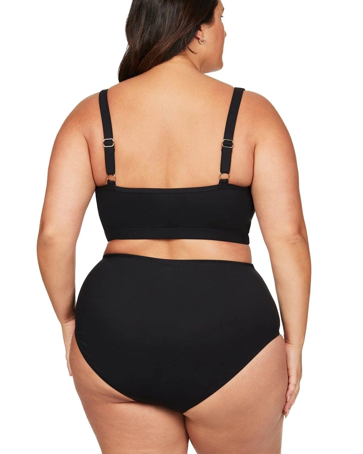 Artesands Black Sculpt Renoir High Waist Bikini Bottom Splash Swimwear Bikini Bottoms