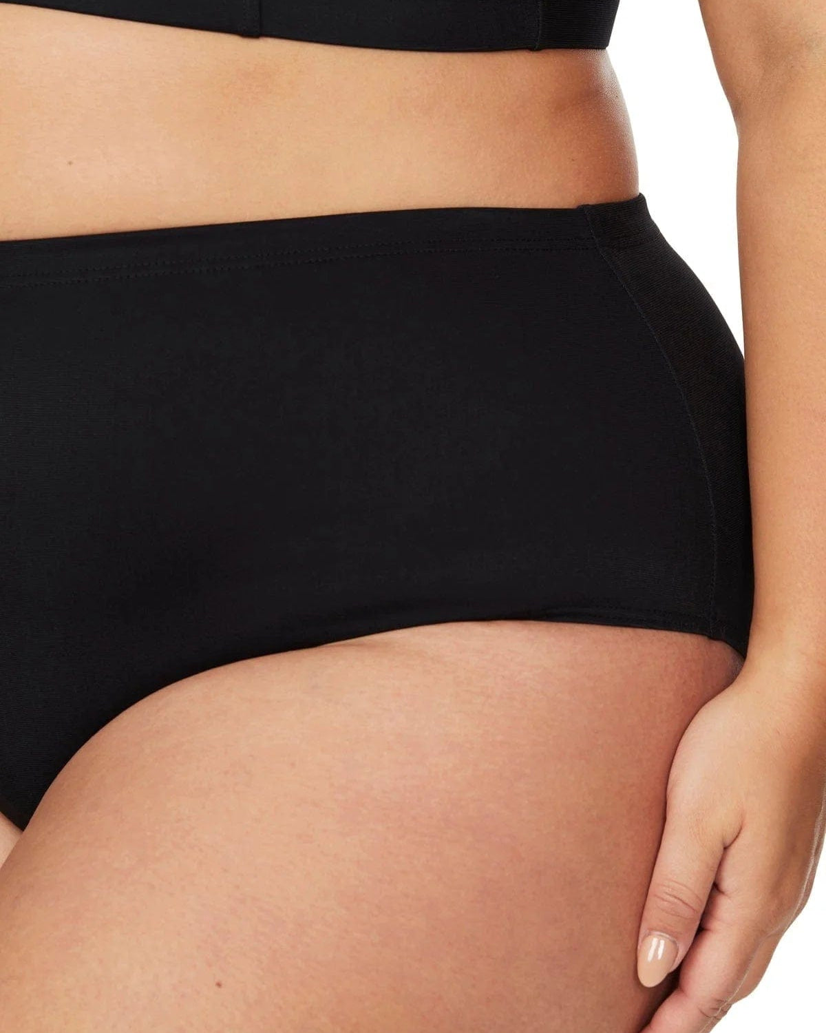 Artesands Black Sculpt Renoir High Waist Bikini Bottom Splash Swimwear Bikini Bottoms