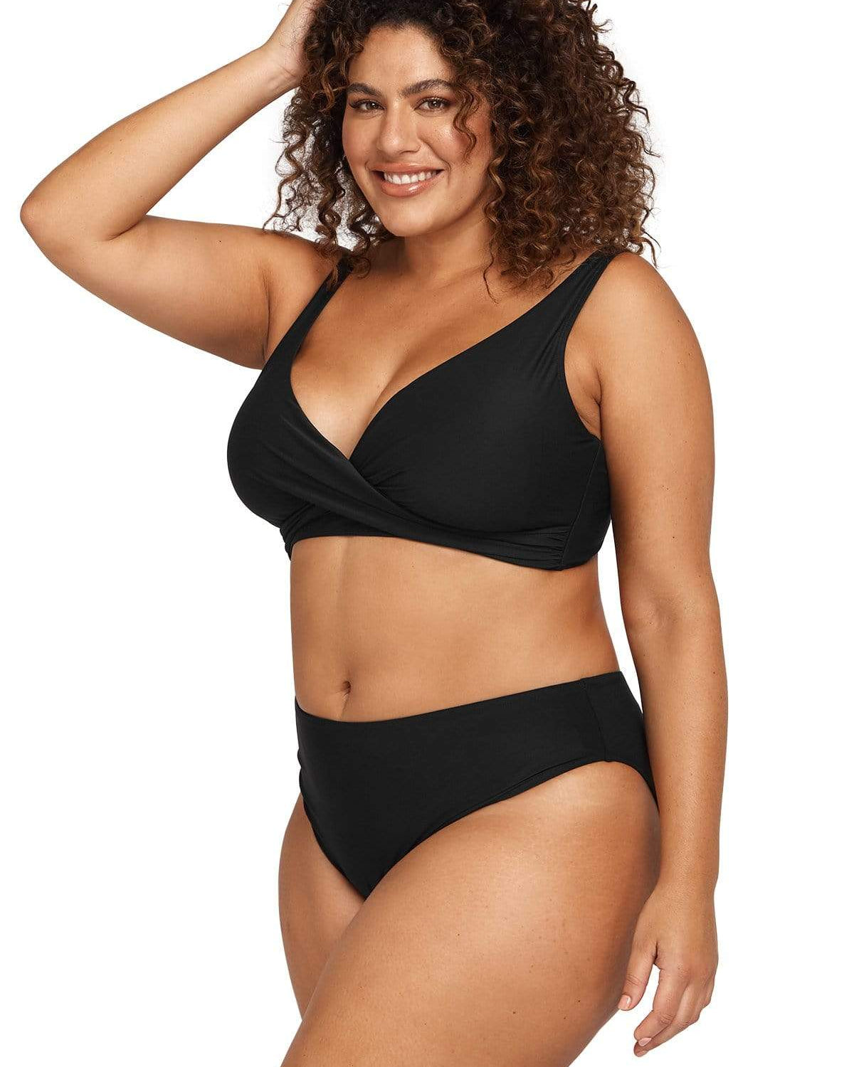 Artesands Hues Delacroix Bikini Top - Black Splash Swimwear Bikini Tops